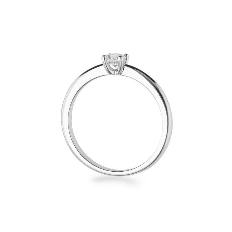 Verlobungsring mit einem Brillanten 0,25 ct., Platin