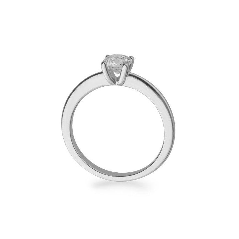 Verlobungsring mit einem Brillanten 0,60 ct., Platin