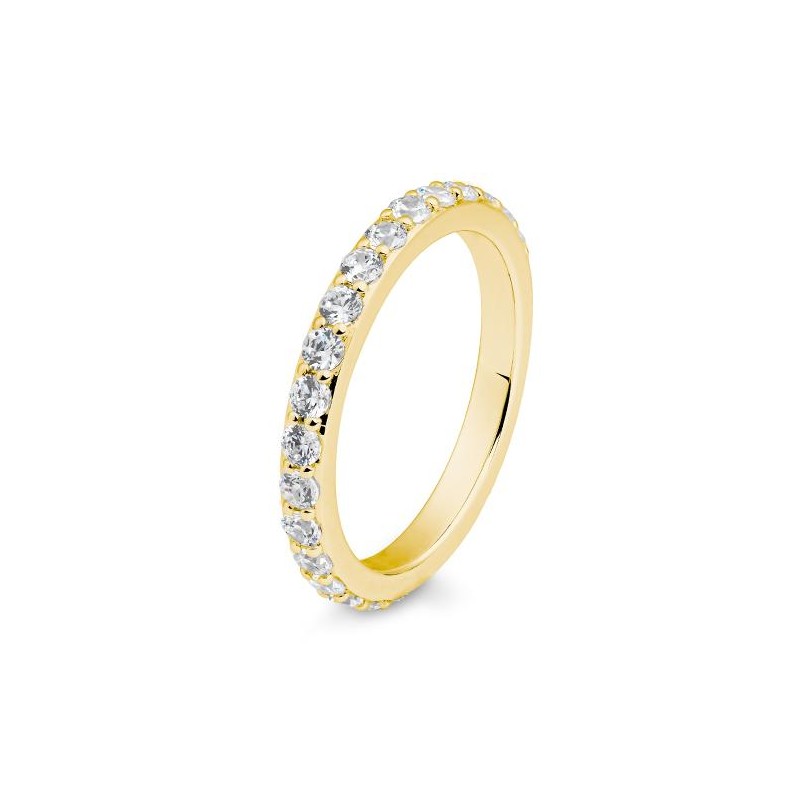Memoire Ring mit Brillanten 0,52 ct., Gelbgold