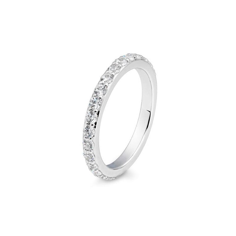 Memoire Ring mit Brillanten 0,52 ct., Weißgold
