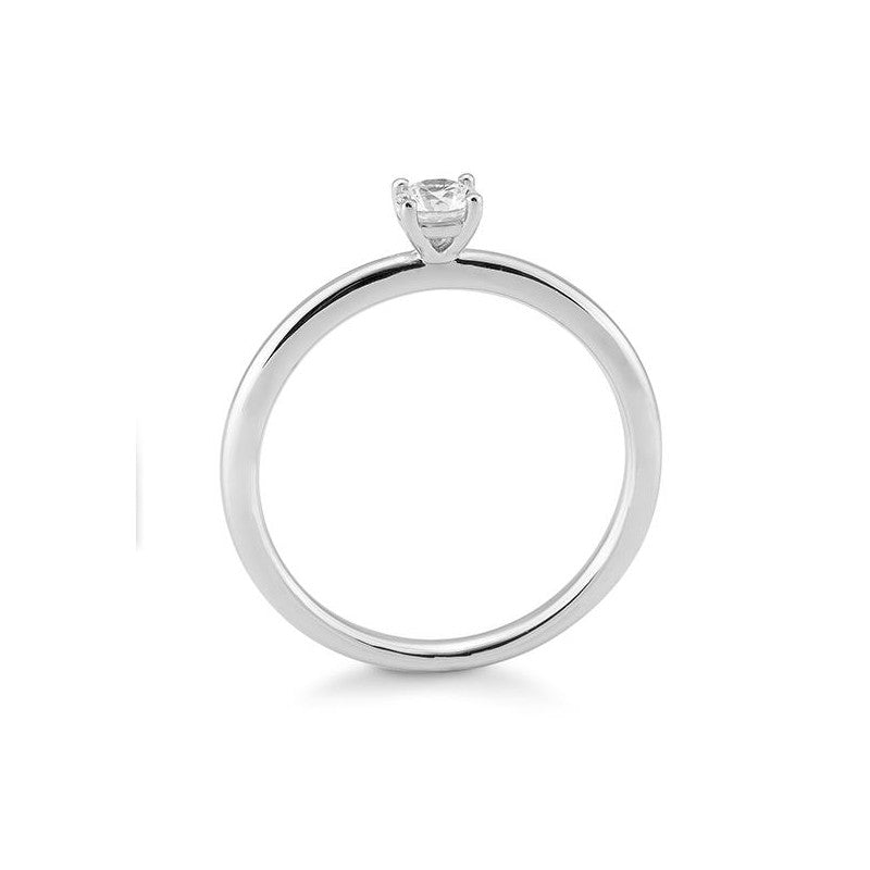Verlobungsring mit einem Brillanten 0,25 ct., Weißgold