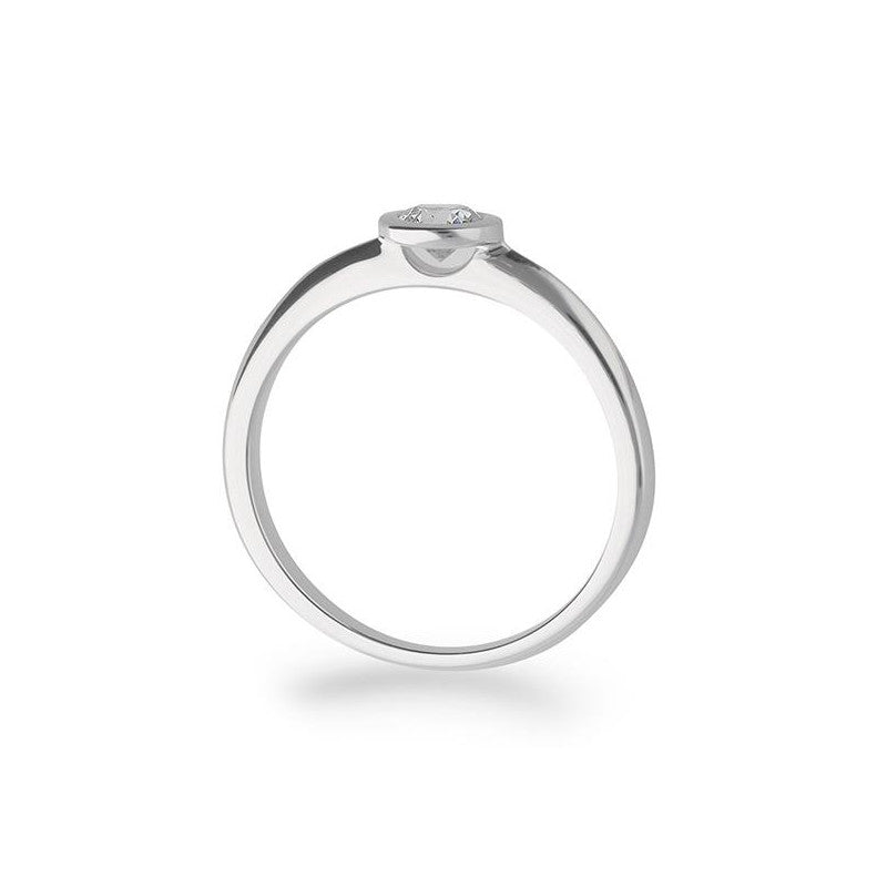 Verlobungsring mit einem Brillanten 0,30 ct., Weißgold