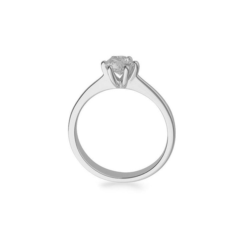 Verlobungsring mit einem Brillanten 0,60 ct., Weißgold