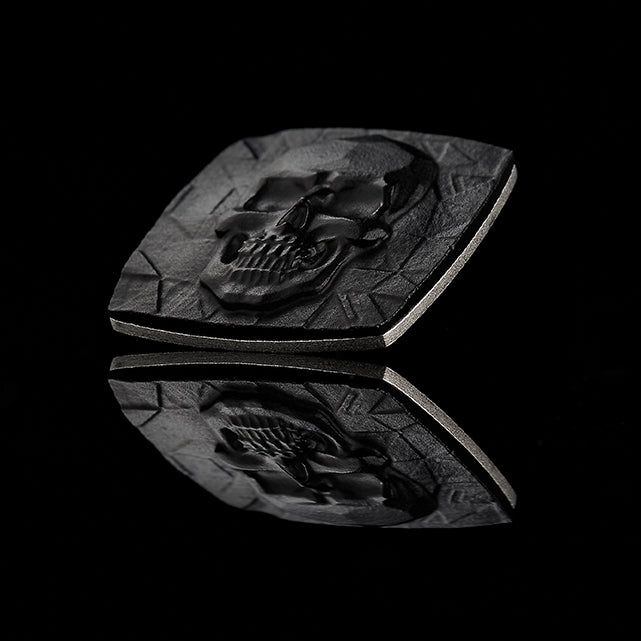 ONYX SKULL TAG Silber