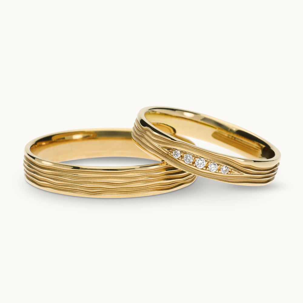 Essentials Ehering - Set 28709, 750 Gold