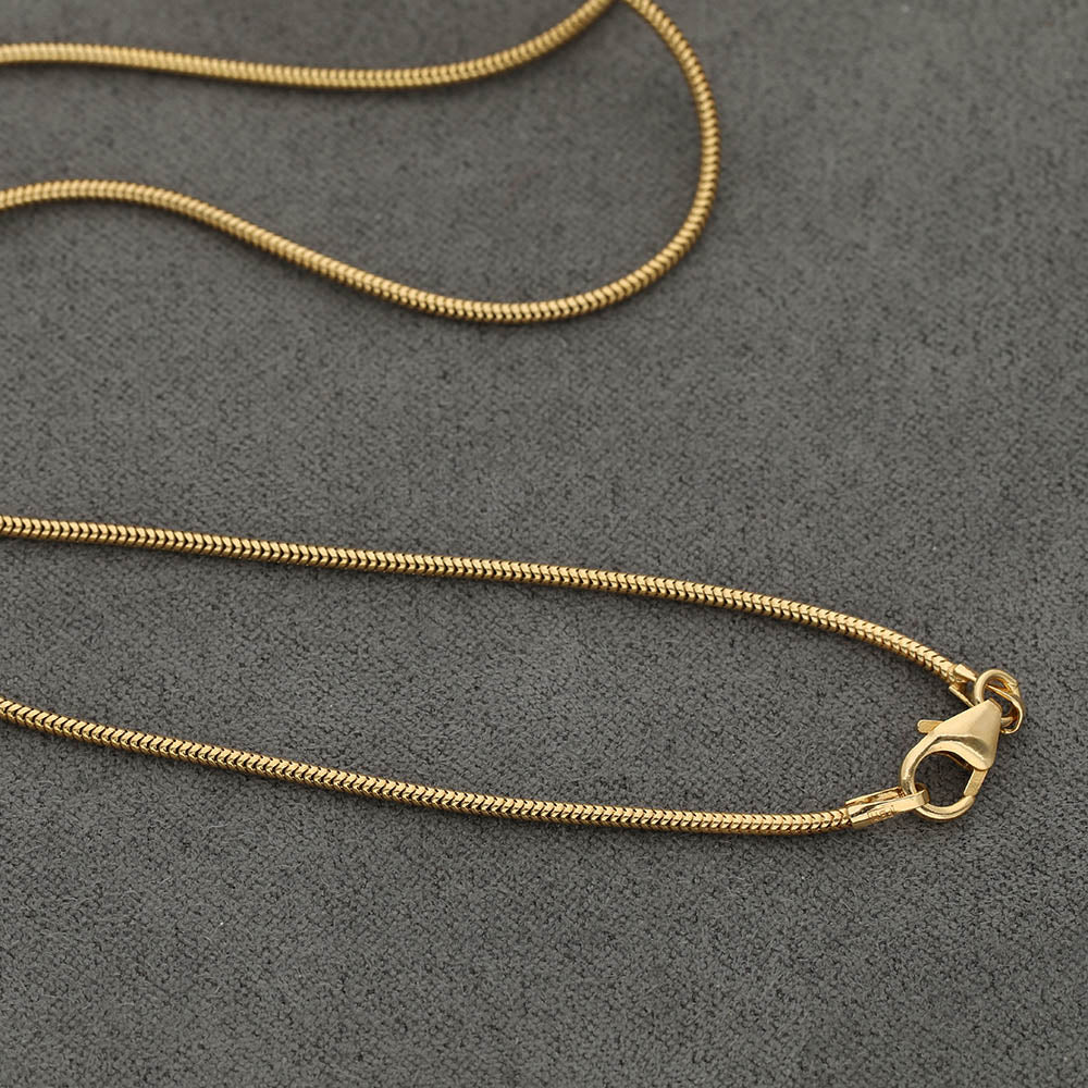 Schlangenkette 1,2mm, 42cm, 750 Gelbgold