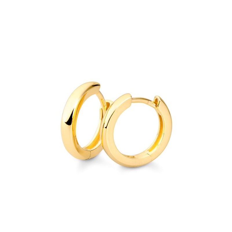 Ohrschmuck Creole 14mm, Gelbgold