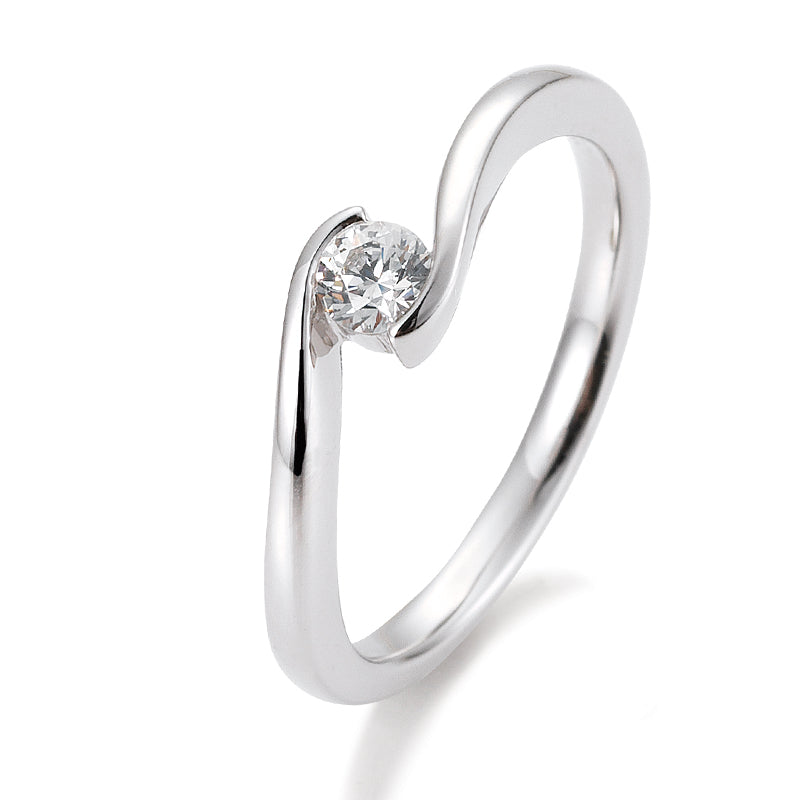 Verlobungsring mit einem Brillanten 0,20 ct., Platin