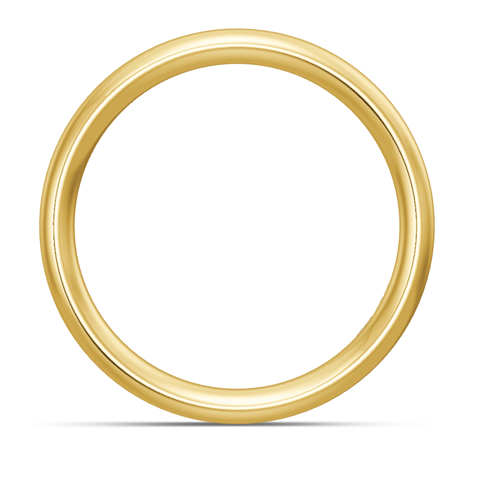 BREUNING Trauring spitz gewölbt 3,5 mm Breite, Gelbgold