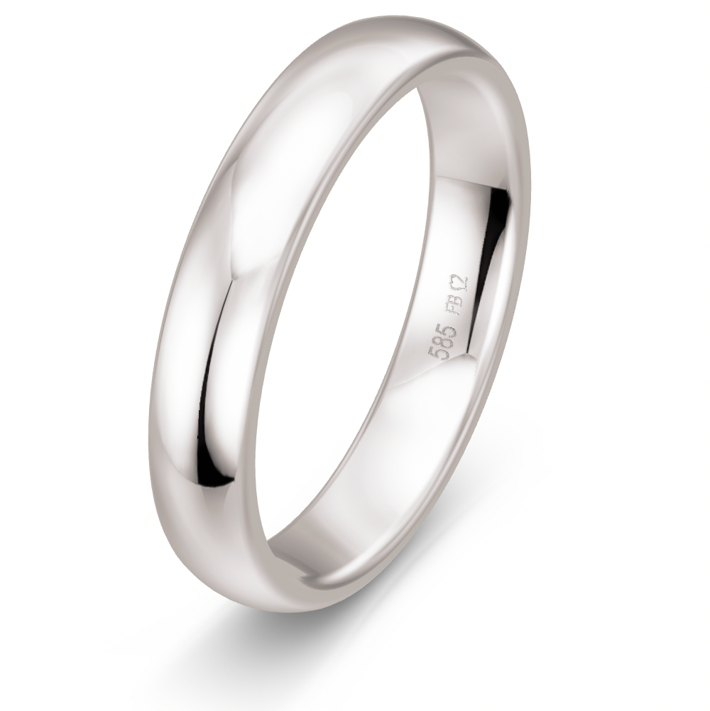 BREUNING Trauring lux 4 mm Breite, Platin
