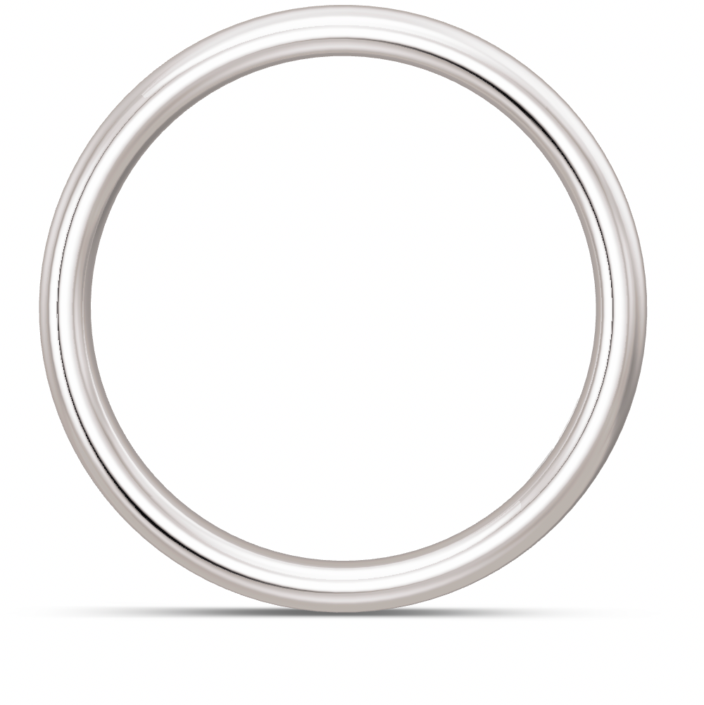 BREUNING Trauring lux 4 mm Breite, Weißgold