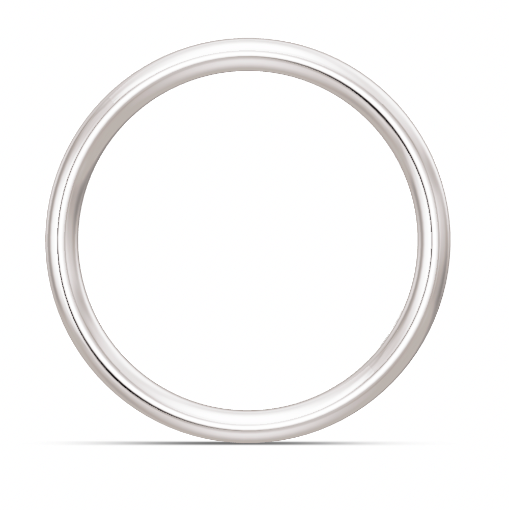 BREUNING Trauring spitz gewölbt 2,5 mm Breite, Platin