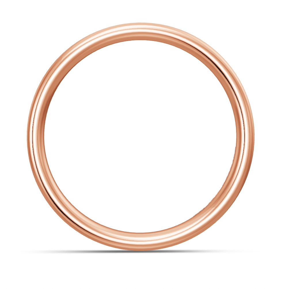 BREUNING Trauring mit Brillanten 0,68 ct., Rotgold