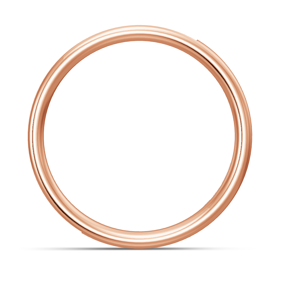 BREUNING Trauring mit Brillanten 0,24 ct., Rotgold