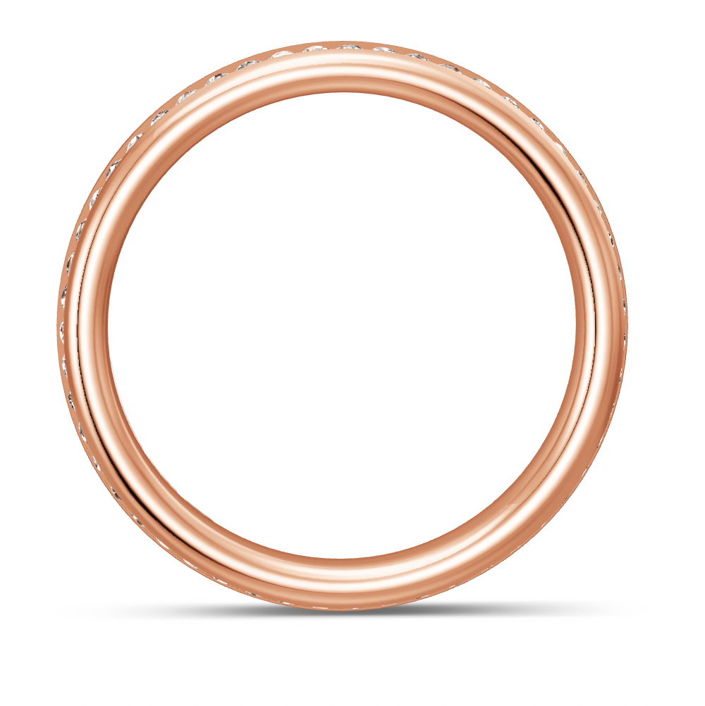 BREUNING Trauring mit Brillanten 0,280 ct., Rotgold