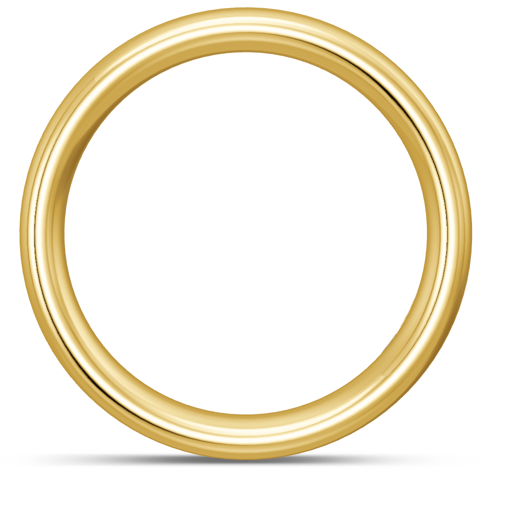 BREUNING Trauring gewölbt 6 mm Breite, Gelbgold