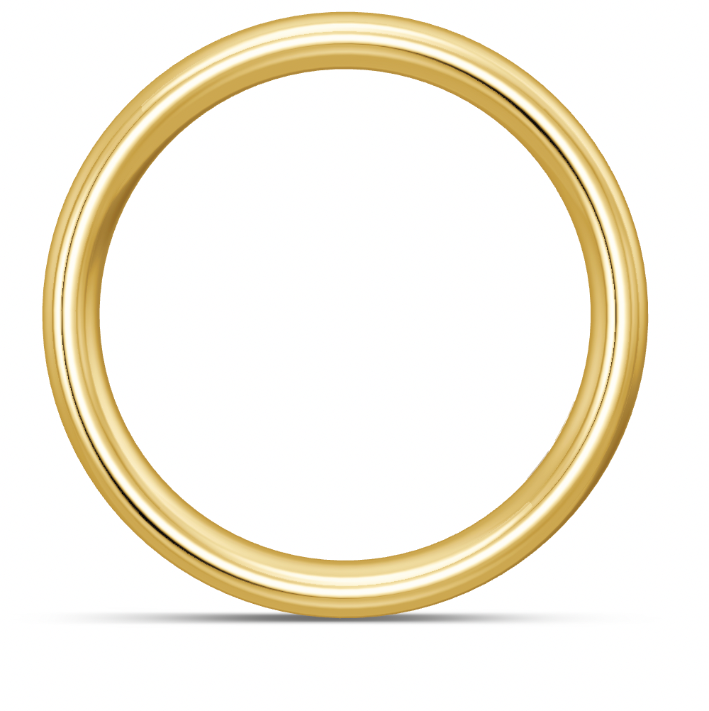 BREUNING Trauring gewölbt 5 mm Breite, Gelbgold
