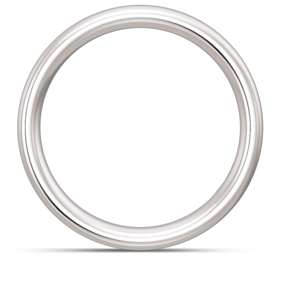 BREUNING Trauring gewölbt 5 mm Breite, Platin