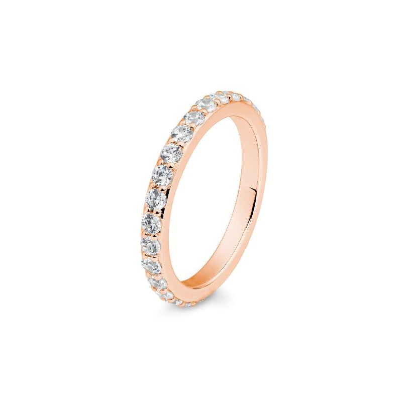 Memoire Ring mit Brillanten 0,52 ct., Rotgold