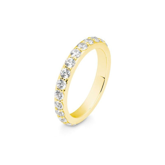 Memoire Ring mit Brillanten 0,66 ct., Gelbgold