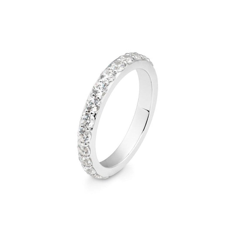 Memoire Ring mit Brillanten 0,66 ct., Weißgold