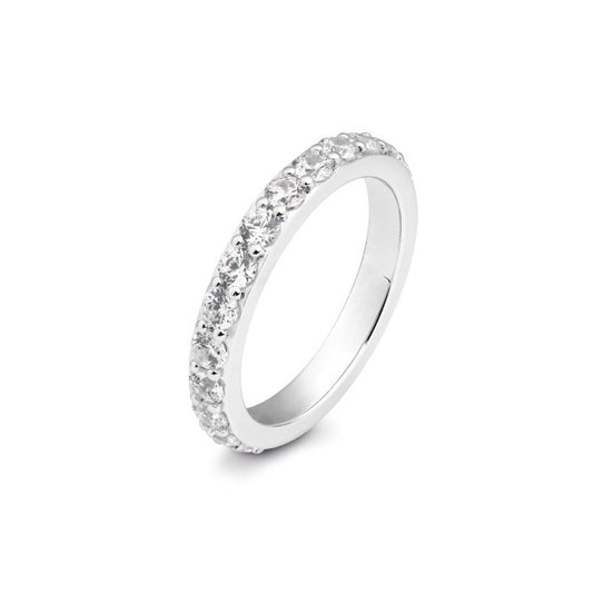 Memoire Ring mit Brillanten 0,77 ct., Platin