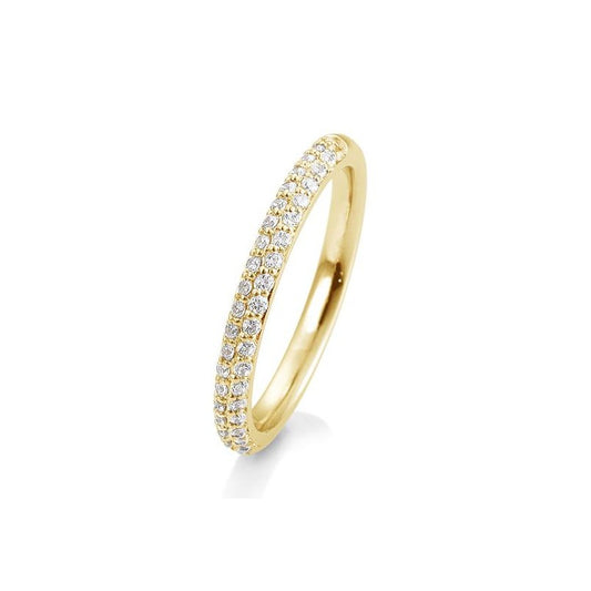 Memoire Ring mit 40 Brillanten 0,30 ct., Gelbgold