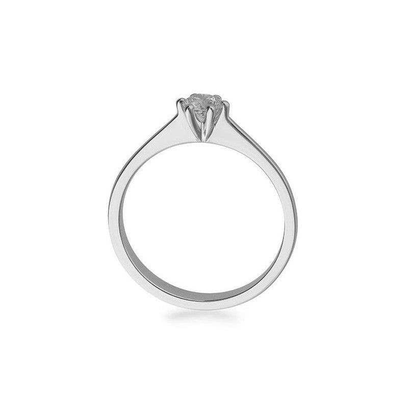 Verlobungsring mit einem Brillanten 0,30 ct., Platin