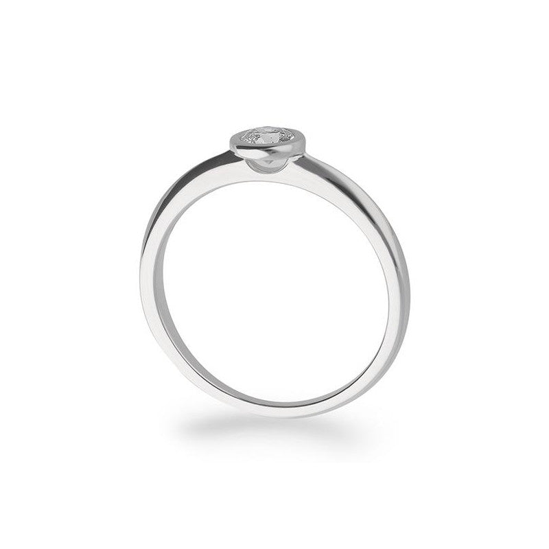 Verlobungsring mit einem Brillanten 0,25 ct., Platin