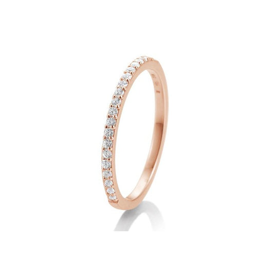 Memoire Ring mit 26 Brillanten 0,26 ct., Rotgold