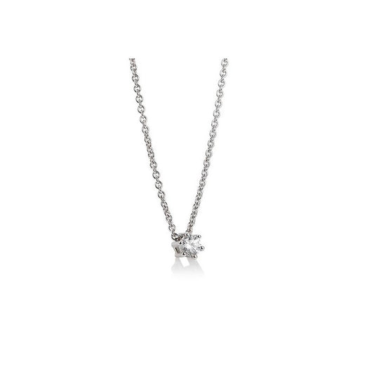 Collier mit einem Brillanten 0,80 ct., Weißgold