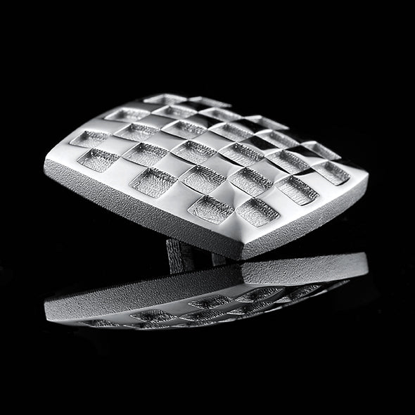 CHECKERED TAG Silber