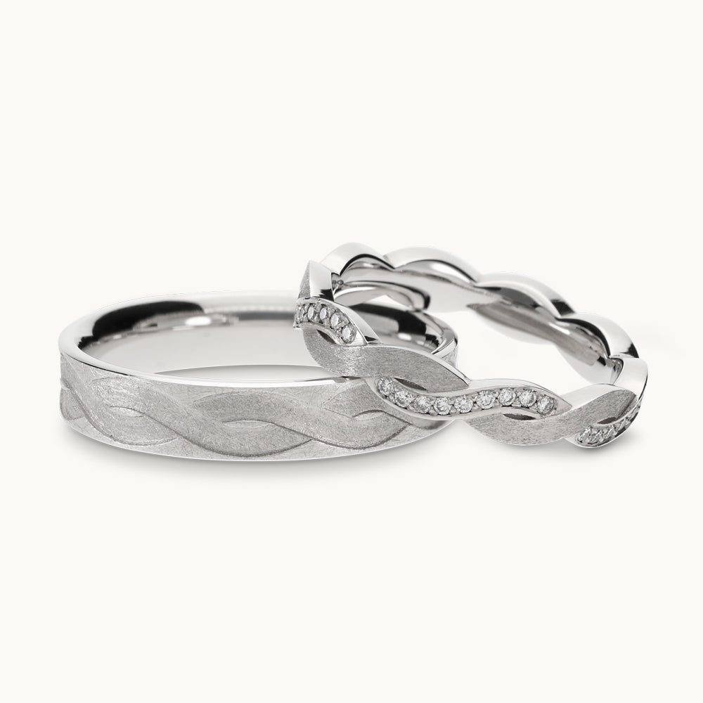 Essentials Ehering - Set 28055, 585 Gold