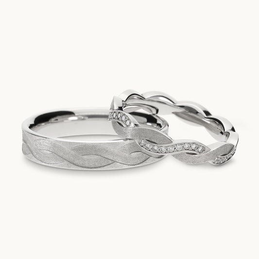 Essentials Ehering - Set 28055, 585 Gold