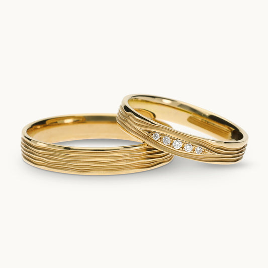 Essentials Ehering - Set 28709, 585 Gold