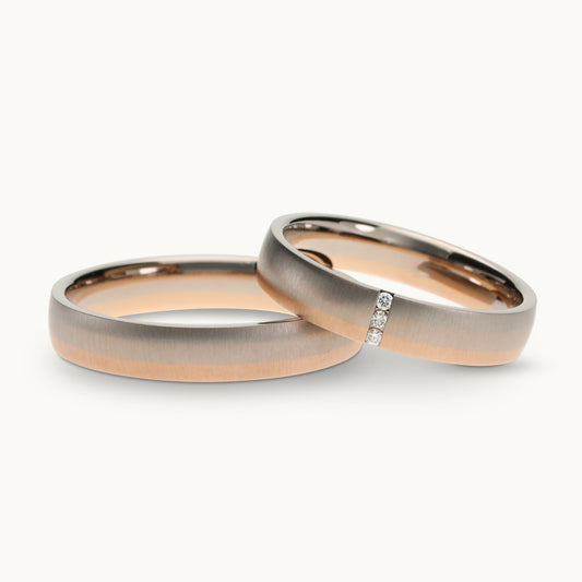 Essentials Ehering - Set 31153, 585 Gold