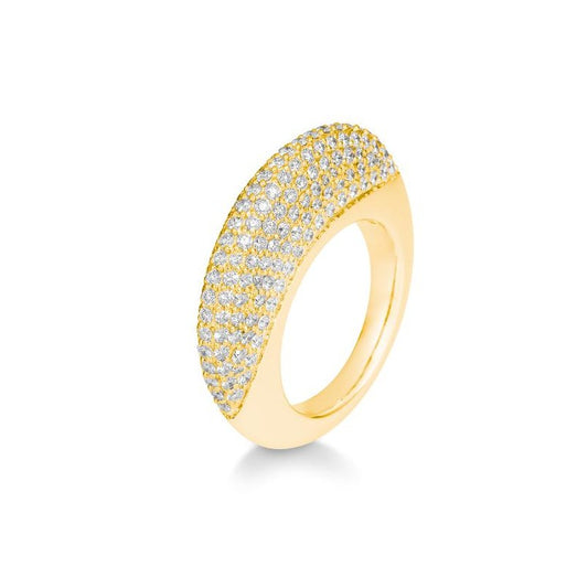 Luxury Ring mit Brillanten 2,278 ct., Gelbgold