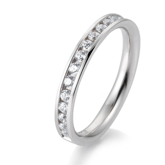 Memoire Ring mit 17 Brillanten 0,51 ct., Platin