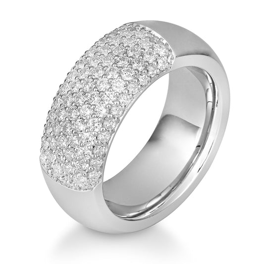 Luxury Ring mit Brillanten 1,134 ct., Weißgold
