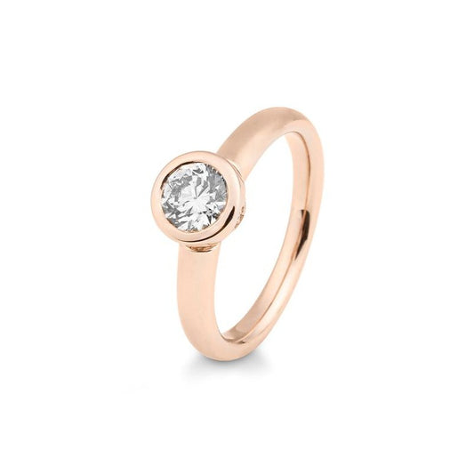 Luxury Ring mit Brillanten 0,56 ct., Rotgold