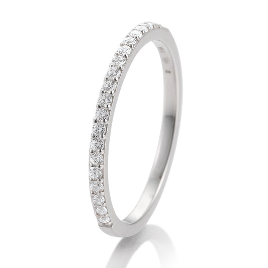 Memoire Ring mit 26 Brillanten 0,26 ct., Platin