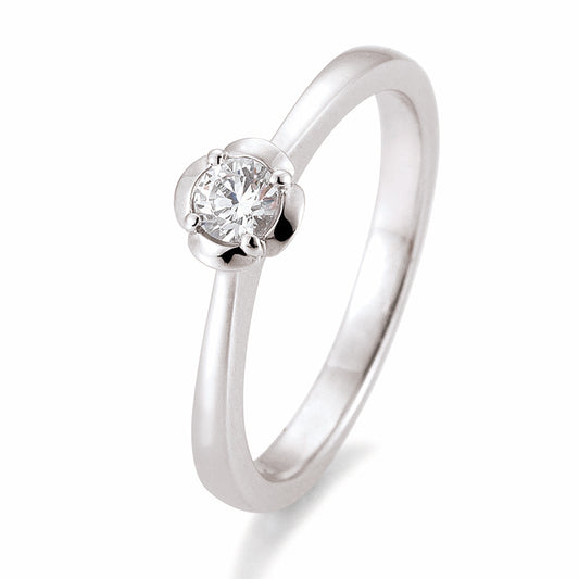 Verlobungsring mit einem Brillanten 0,20 ct., Platin