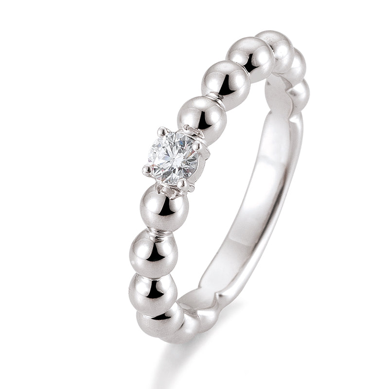 Verlobungsring mit einem Brillanten 0,20 ct., Platin