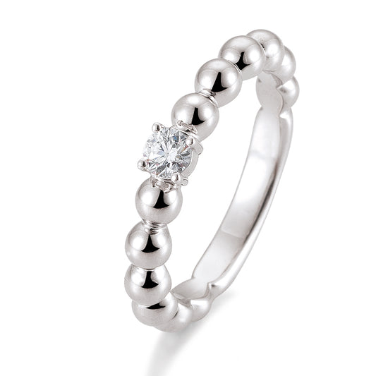 Verlobungsring mit einem Brillanten 0,20 ct., Platin