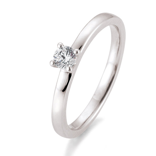 Verlobungsring mit einem Brillanten 0,20 ct., Platin