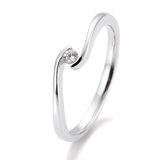 Verlobungsring mit einem Brillanten 0,05 ct., Platin