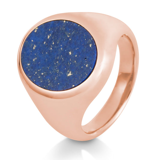 Siegelring mit Lapis, Rotgold