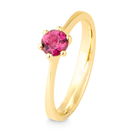 Ring mit einem Turmalin, Gelbgold