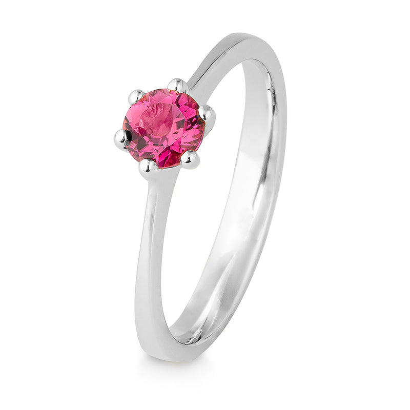 Ring mit einem Turmalin, Weißgold