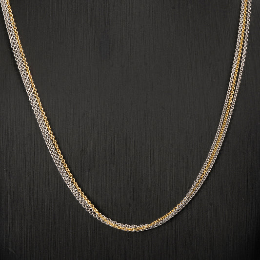 Ankerkette, Weißgold/Gelbgold